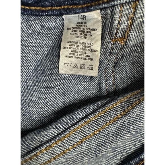 Aeropostale Women’s Mid Rise Flare Cargo Jeans Blue Denim Y2K Wide Leg Pants 14 - Picture 10 of 10